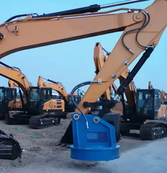 Excavator Mounted Electromagnetic Lifting Magnets for Scrap Metal