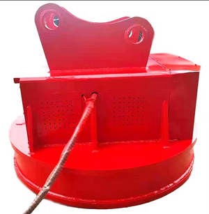 Excavator Mounted Electromagnetic Lifting Magnets for Scrap Metal