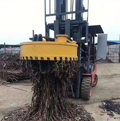 Circular Electromagnetic Lifting Magnets for Scrap Metal Handling